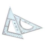 得力(Deli)30CM有机斜边三角尺8431