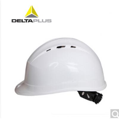 代尔塔/DELTAPLUS 102009安全帽 工程建筑安全帽 PP材质有透气孔送下颚带 可定制