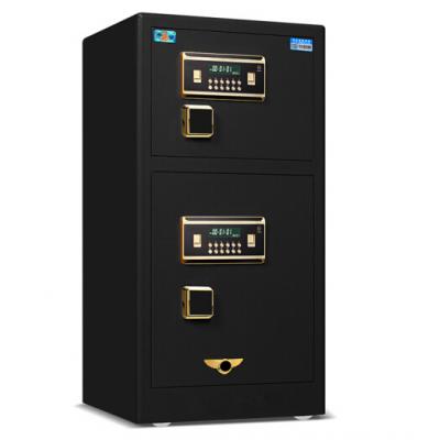 虎牌保险柜家用办公大型双门密码开启保管柜1米睿智黑