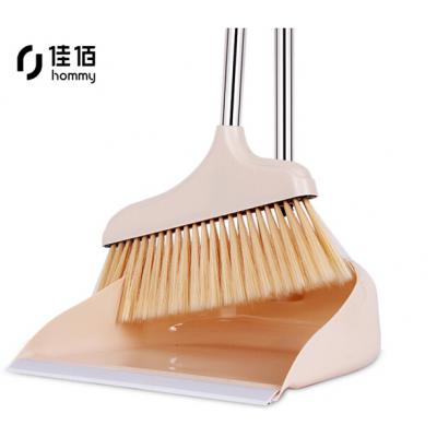 不锈钢扫把扫帚套装二件套家用多功能客厅卧室厨房超柔软刷头易清洗地板瓷砖适用扫把簸箕套装B103