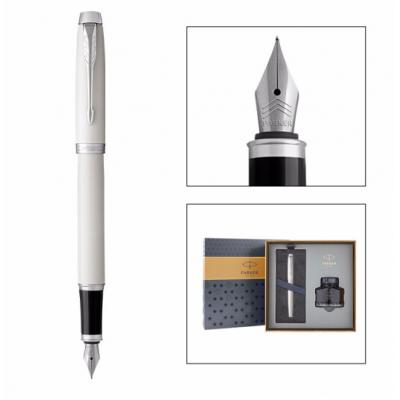 派克（PARKER）礼盒系列 IM纯白白夹钢笔/墨水笔+墨水礼盒