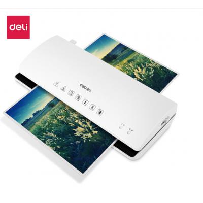 得力（deli）3897 A4简洁时尚静音型塑封机 过塑机 冷热裱 浅银灰