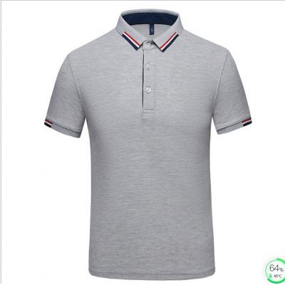 夏季工作服定制T恤定做短袖翻领文化衫polo广告衫刺绣印logo