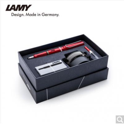 LAMY 凌美 商务礼盒套装 狩猎亮红色EF笔尖墨水笔 钢笔 16EF 0.5mm