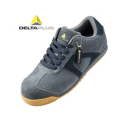 代尔塔 (Deltaplus) 301344低帮轻便透气反毛皮安全鞋 定做 防砸防静电防油防刺穿SRC级防滑劳保鞋 灰色